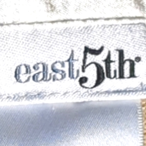 EAST 5th Gold Sparkly Elegant Sweater with  Ivory Satin Size L Grande - Picture 12 of 12